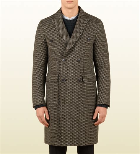 mens coat gucci|men's Gucci overcoat.